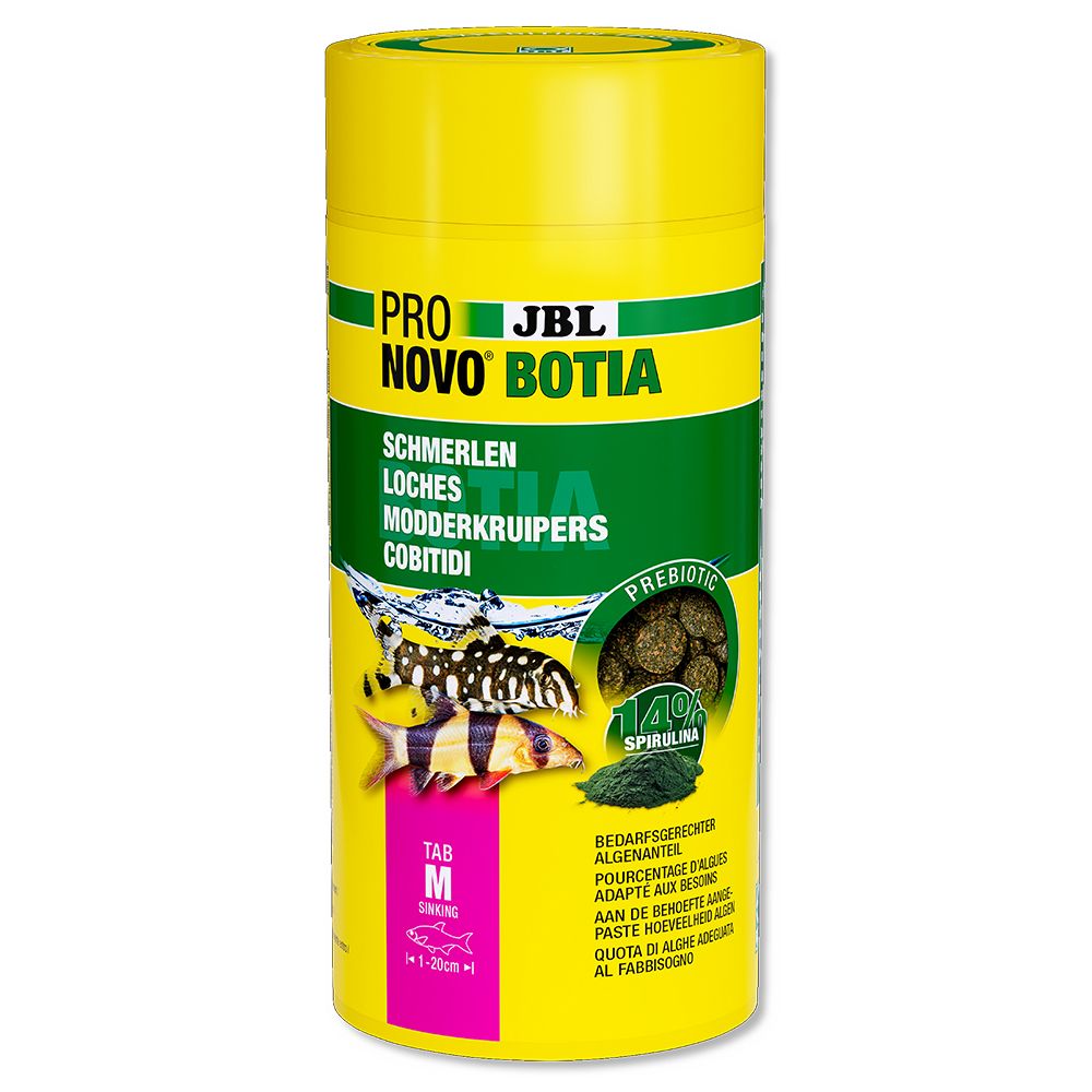 Jbl ProNovo Botia Tab M con Spirulina e Prebiotici 1000ml 580gr