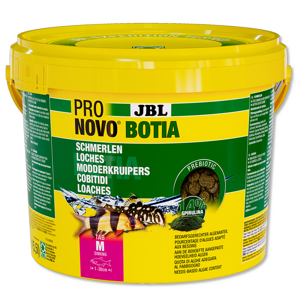 Jbl ProNovo Botia Tab M con Spirulina e Prebiotici 5500ml 580gr
