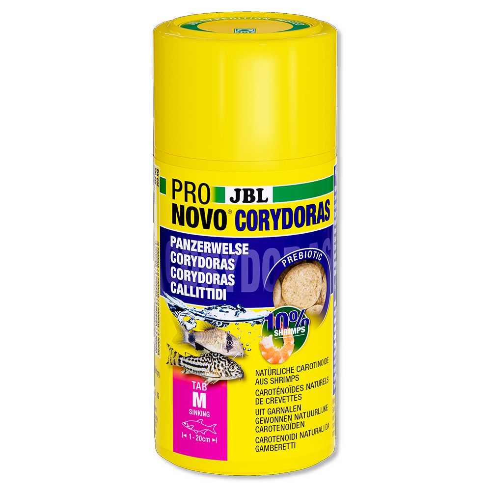 Jbl ProNovo Corydoras Tab M con Shrimps e Prebiotici 100ml 58gr