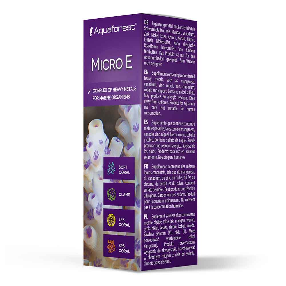 Aquaforest Micro E Integratore di Metalli pesanti 10ml