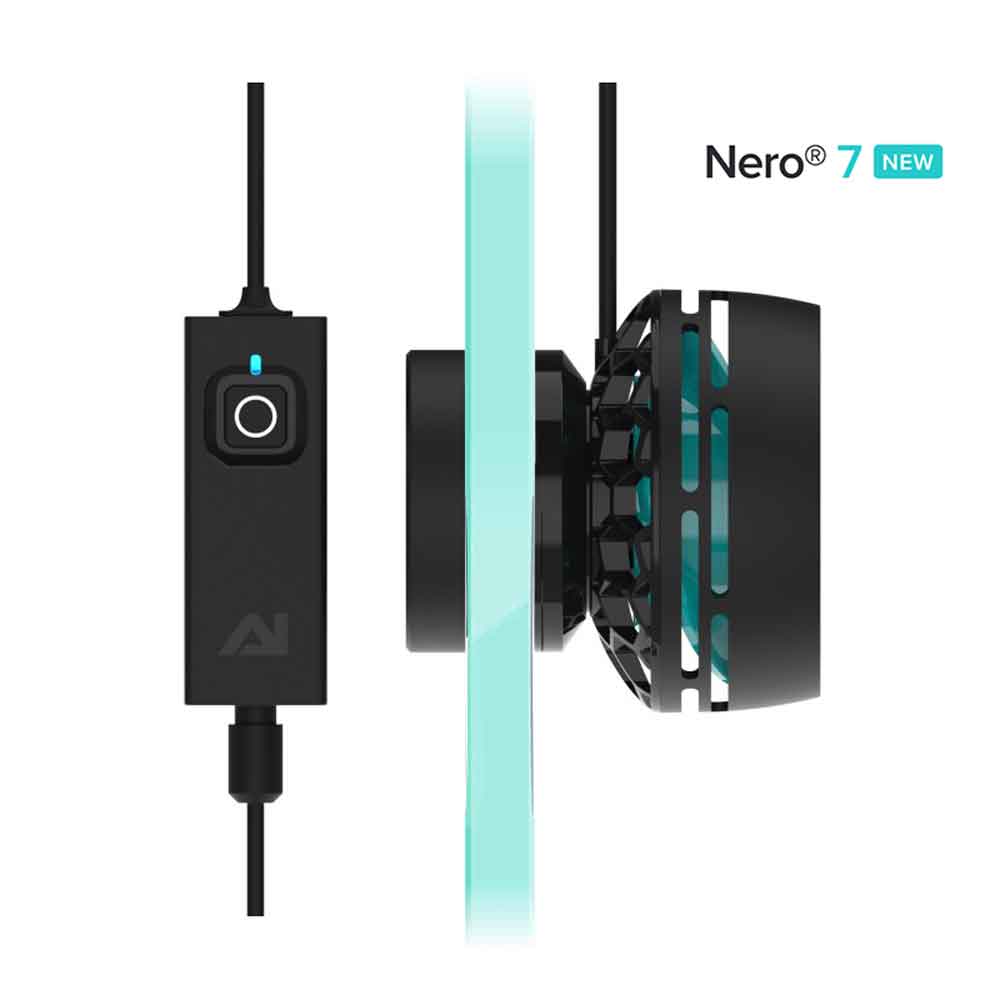 Aqua Illumination Nero 7 Pompa di movimento regolabile Wi-fi fino a 15,142l/h