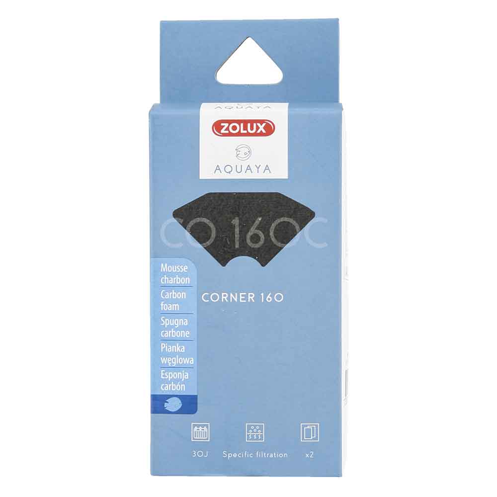 Zolux Aquaya Corner 160 Spugna Carbone 2pz
