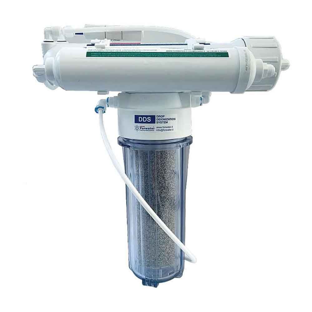 Forwater Desilco Line Deionizzatore DDS® viraggio di colore antisilicati antifosfati antinitrati per impianti in linea