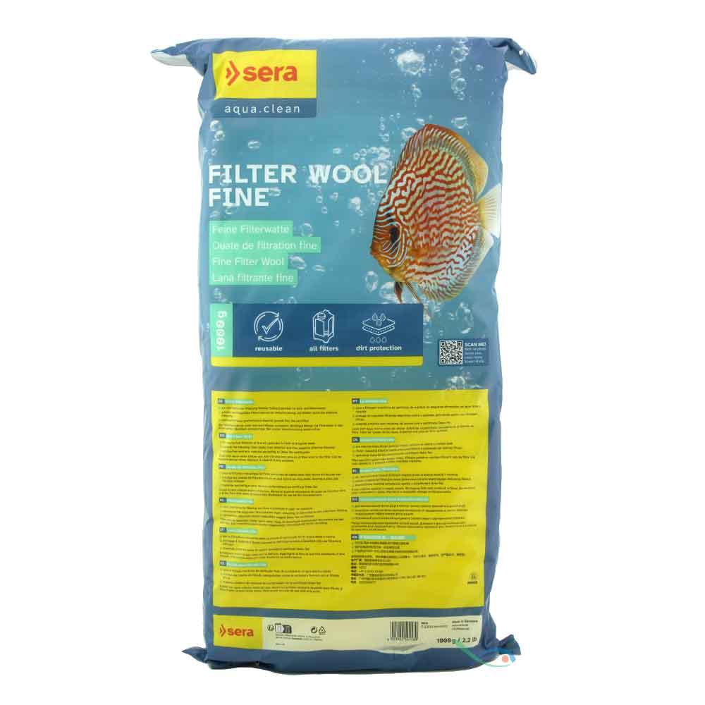 Sera Filter Wool Fine Lana filtrante fine bianca 1000gr