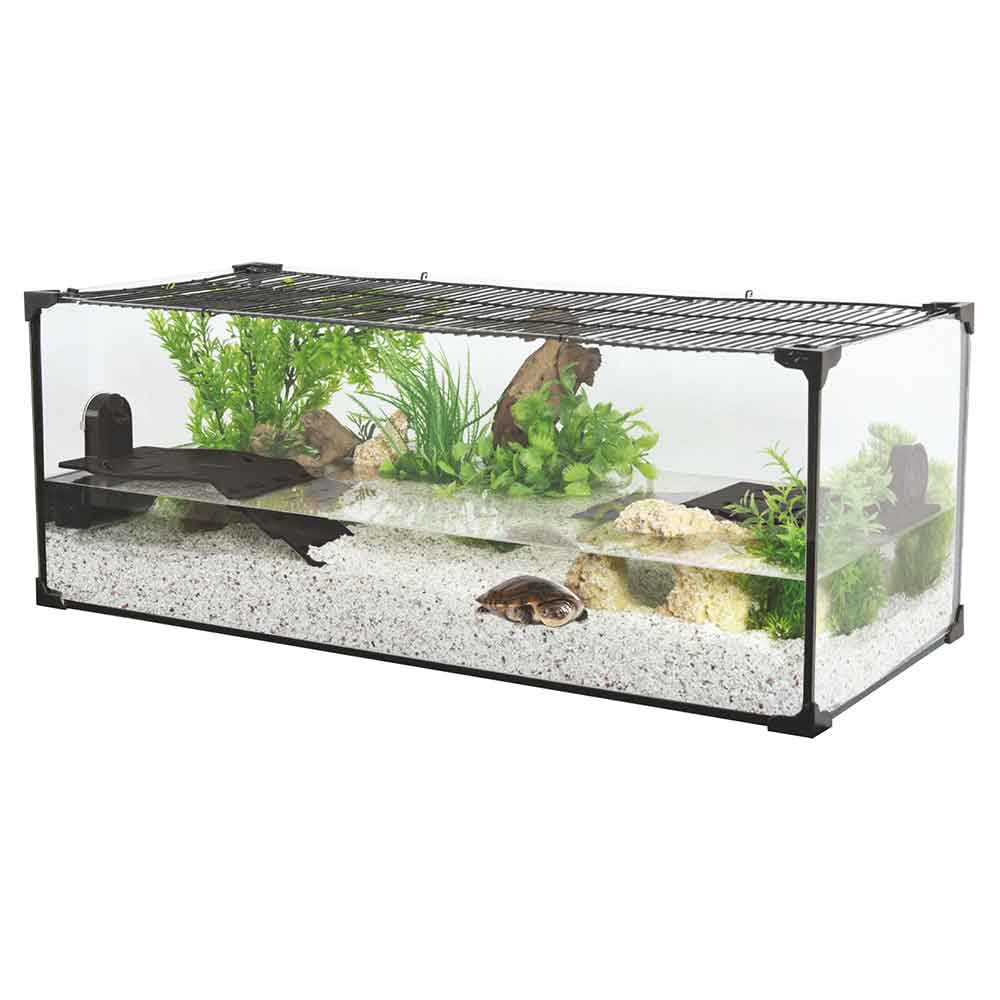 Zolux Karapas Aqua 80 Pro Nera Tartarughiera 48 Litri 80,5x35,5x25,5h