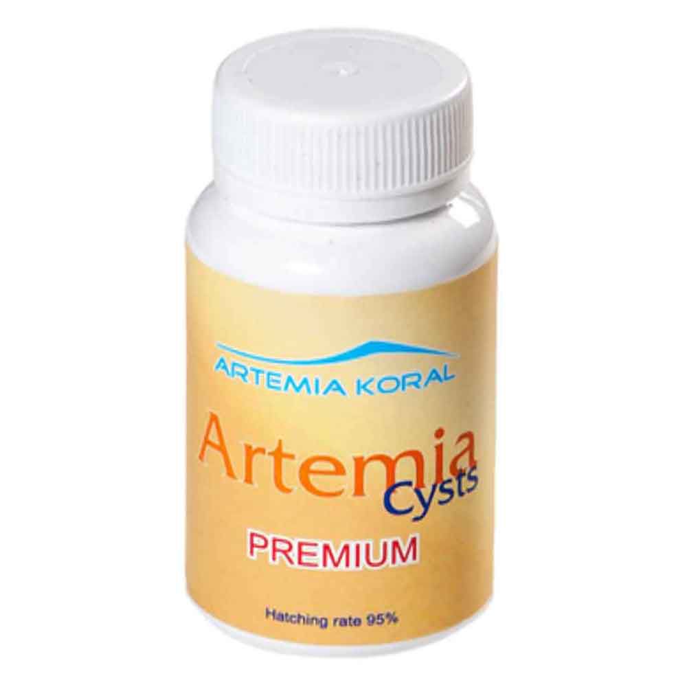 Artemia Koral  Cysts Cisti Uova di artemia Premium +95% di schiusa 50gr