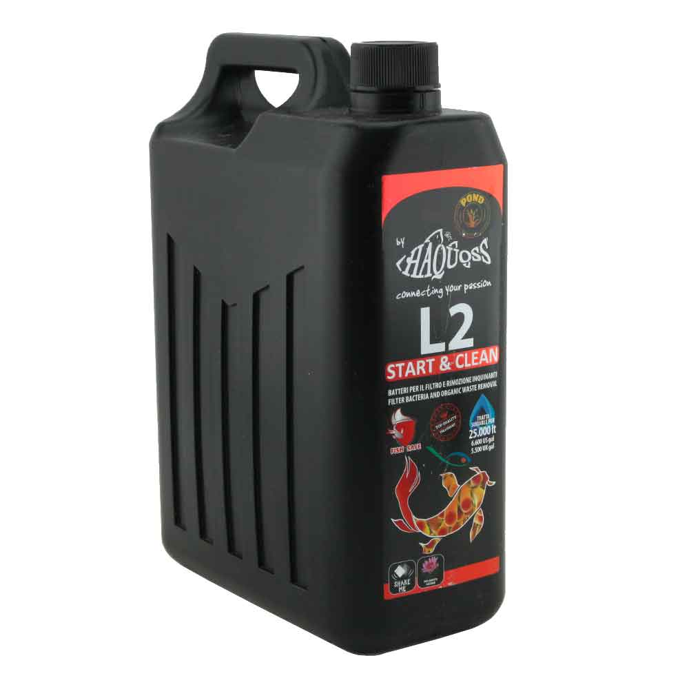 Haquoss L2 Pond Start & Clean Batteri laghetto 2,5Lt per 25000Lt