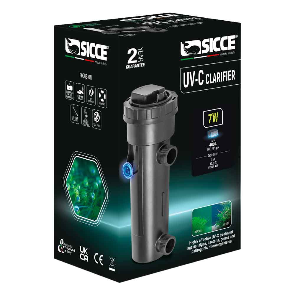 Sicce UV-C Clarifier Lampada sterilizzatrice 7W