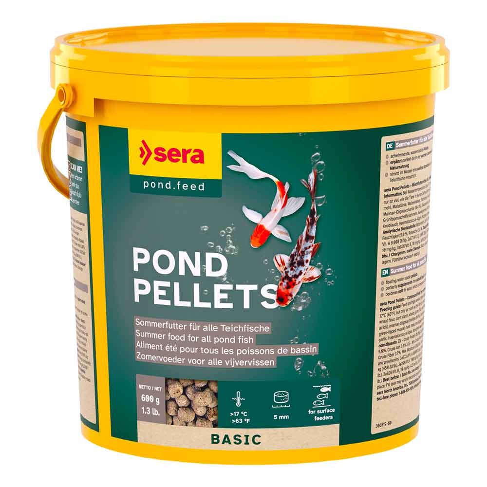 Sera Pond Pellets Mangime Pesci Laghetto per l'estate 3800ml 600gr