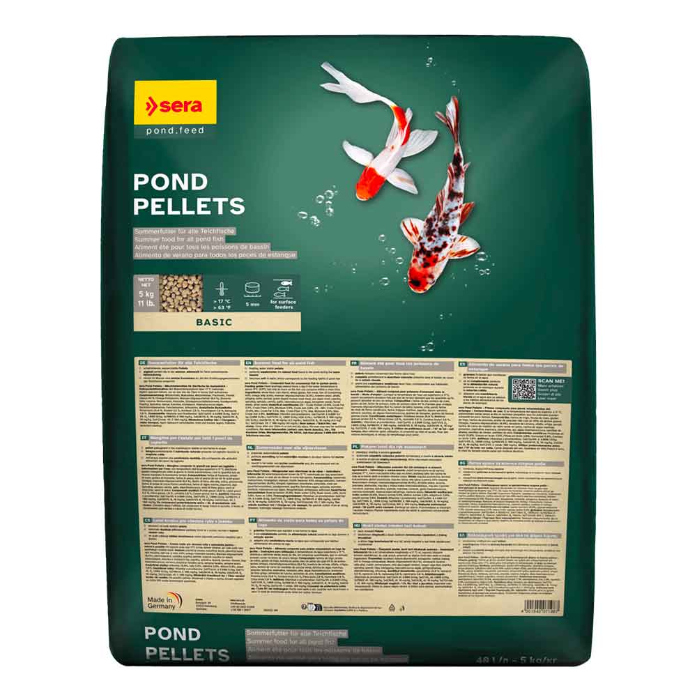 Sera Pond Pellets Mangime Pesci Laghetto per l'estate 40Lt 5kg