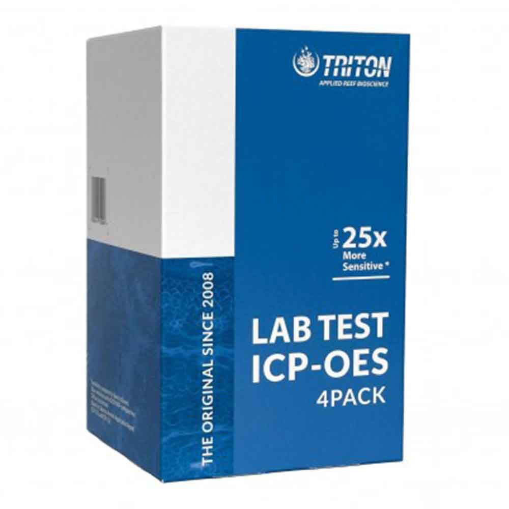 Triton Lab ICP-OES Water Analysis Test completo Professionale 32 valori per acquari di Barriera 4pz