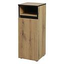 Zolux Mobile Supporto per Acquario Colonne 35 Rovere/Nero 350x350x900 mm