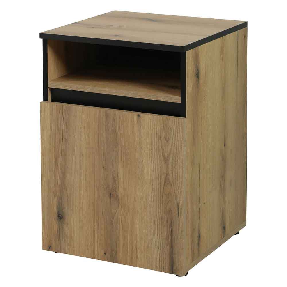 Zolux Mobile Supporto per Acquario Colonne 50 Rovere/Nero 500x500x700 mm