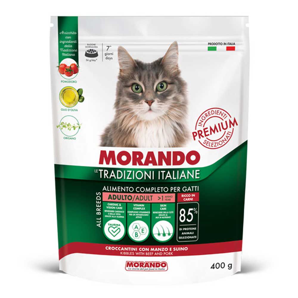 Morando Premium Croccantini Adulto  per Gatto con Manzo e Suino 400gr