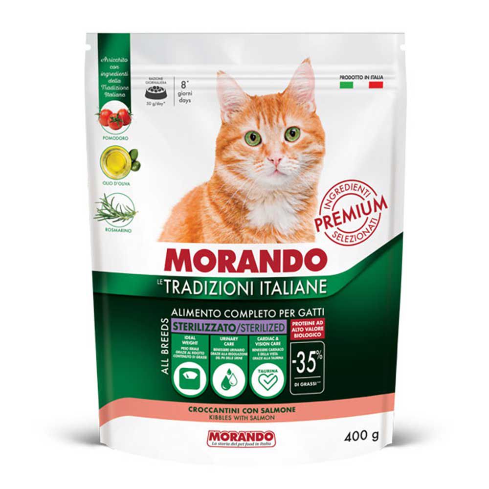 Morando Premium Croccantini Sterilizzato  per Gatto con Salmone 400gr