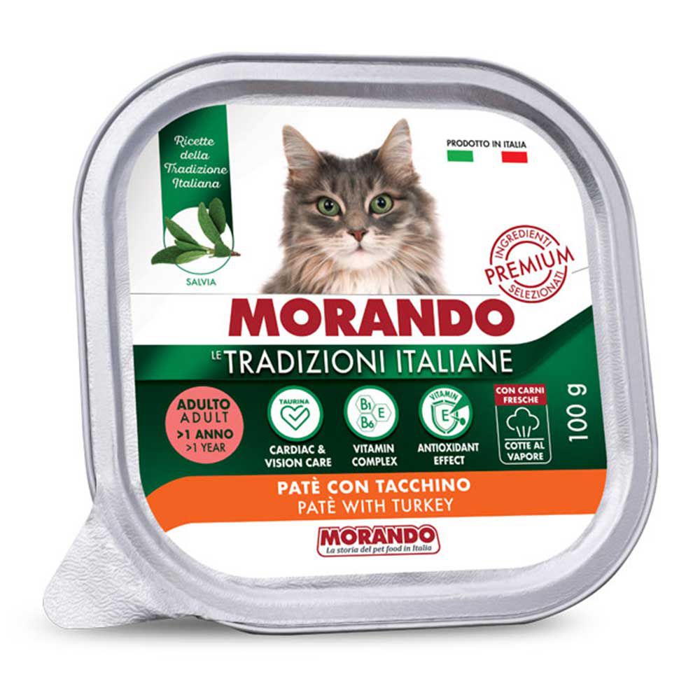 Morando Premium Umido Adulto Patè per Gatto con Tacchino 100gr