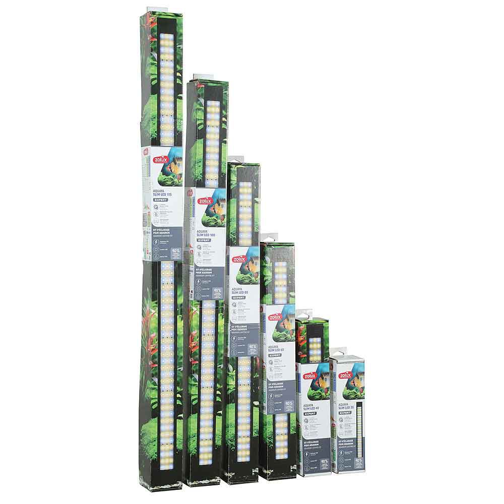 Zolux Slim Led 80 Aquaya Lampada multiuso impermeabile per acqua dolce 22W 80cm