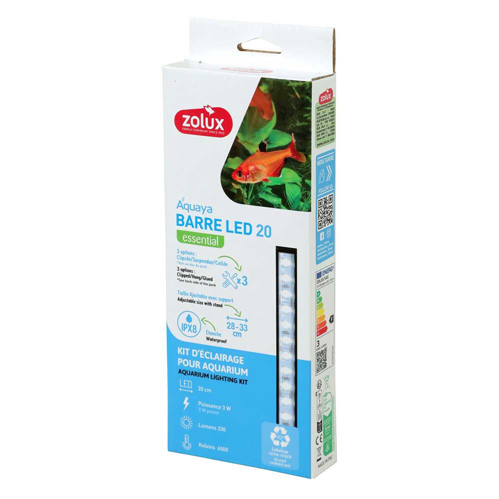 Zolux Aquaya Barre Led 20 Essential Lampada Led 3W 28-33cm