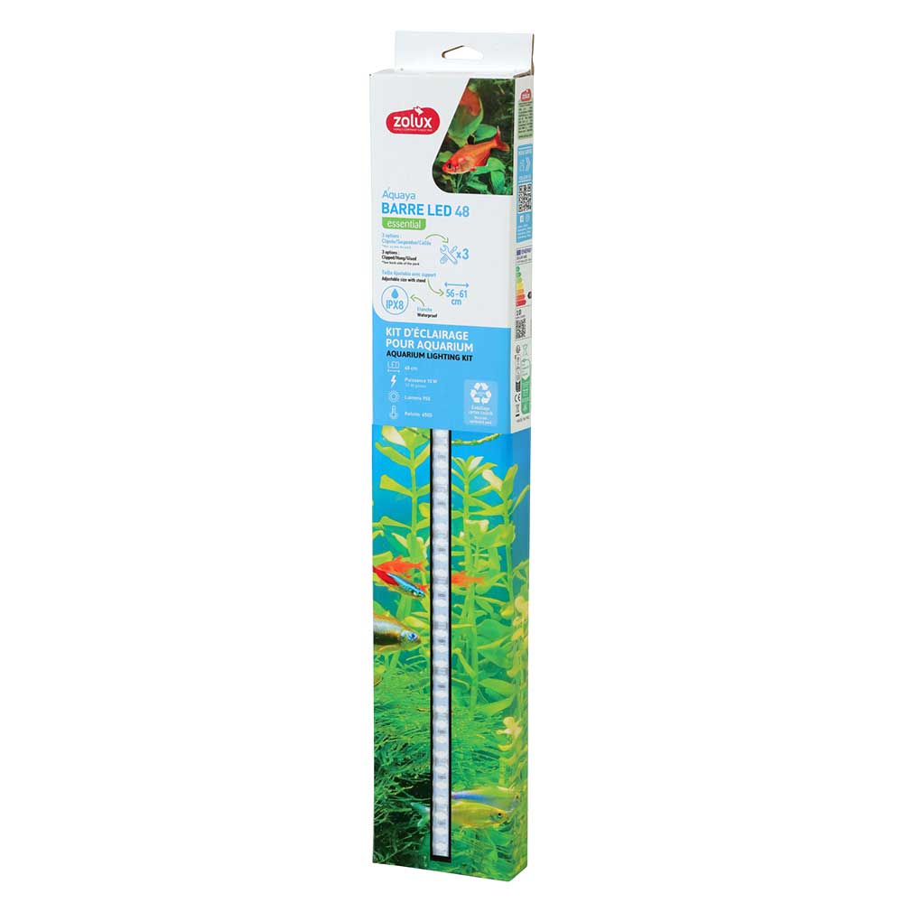 Zolux Aquaya Barre Led 48 Essential Lampada Led 10W 56-61cm