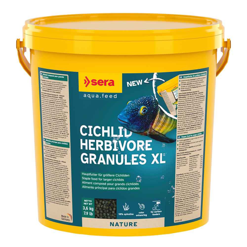 Sera Cichlid Herbivore Granules XL Nature 10Lt 3,6Kg