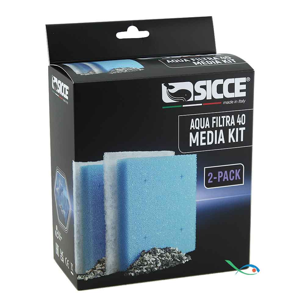 Sicce Ricambio Aqua Filtra 40 Media Kit 2-Pack