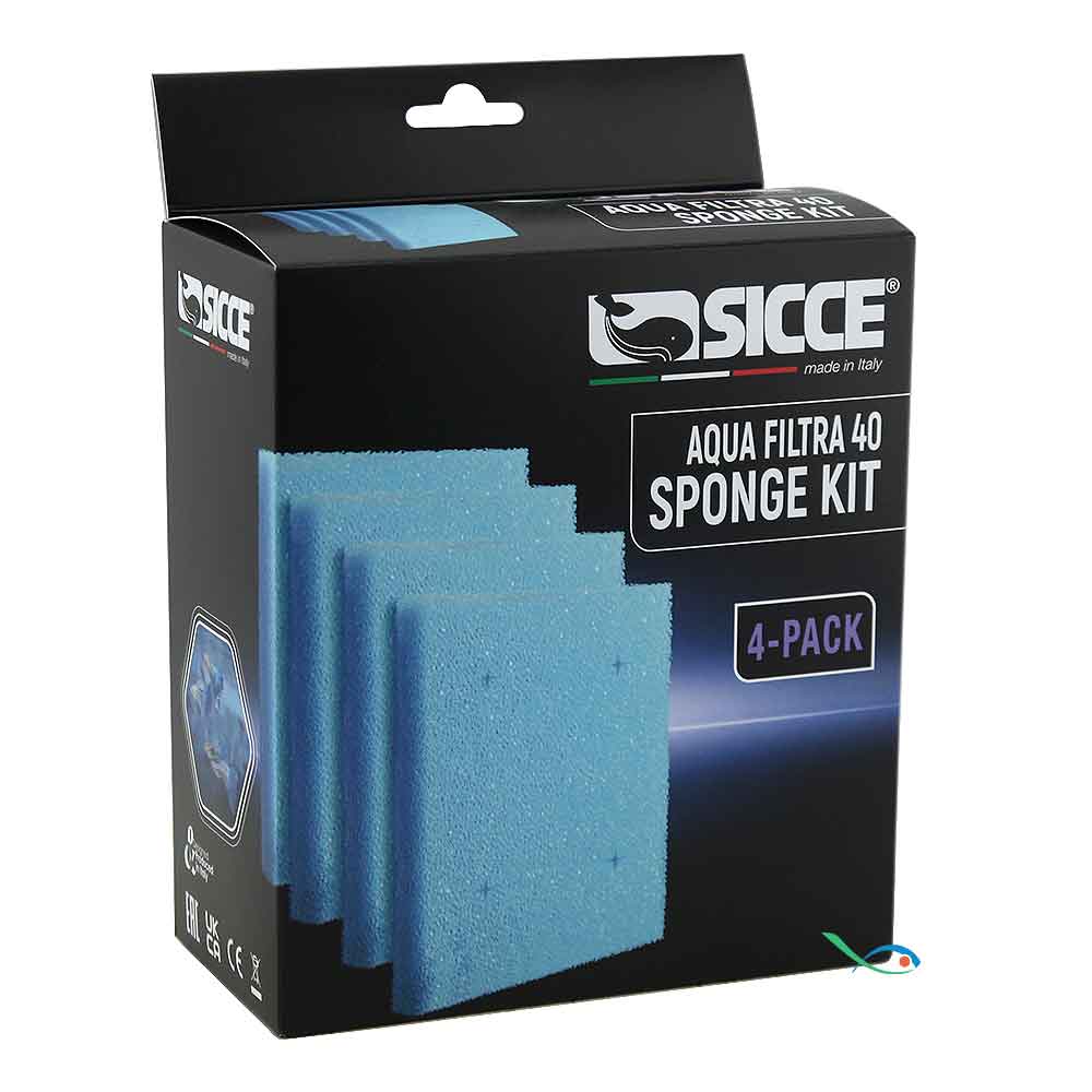 Sicce Ricambio Aqua Filtra 40 Sponge Kit 4-Pack
