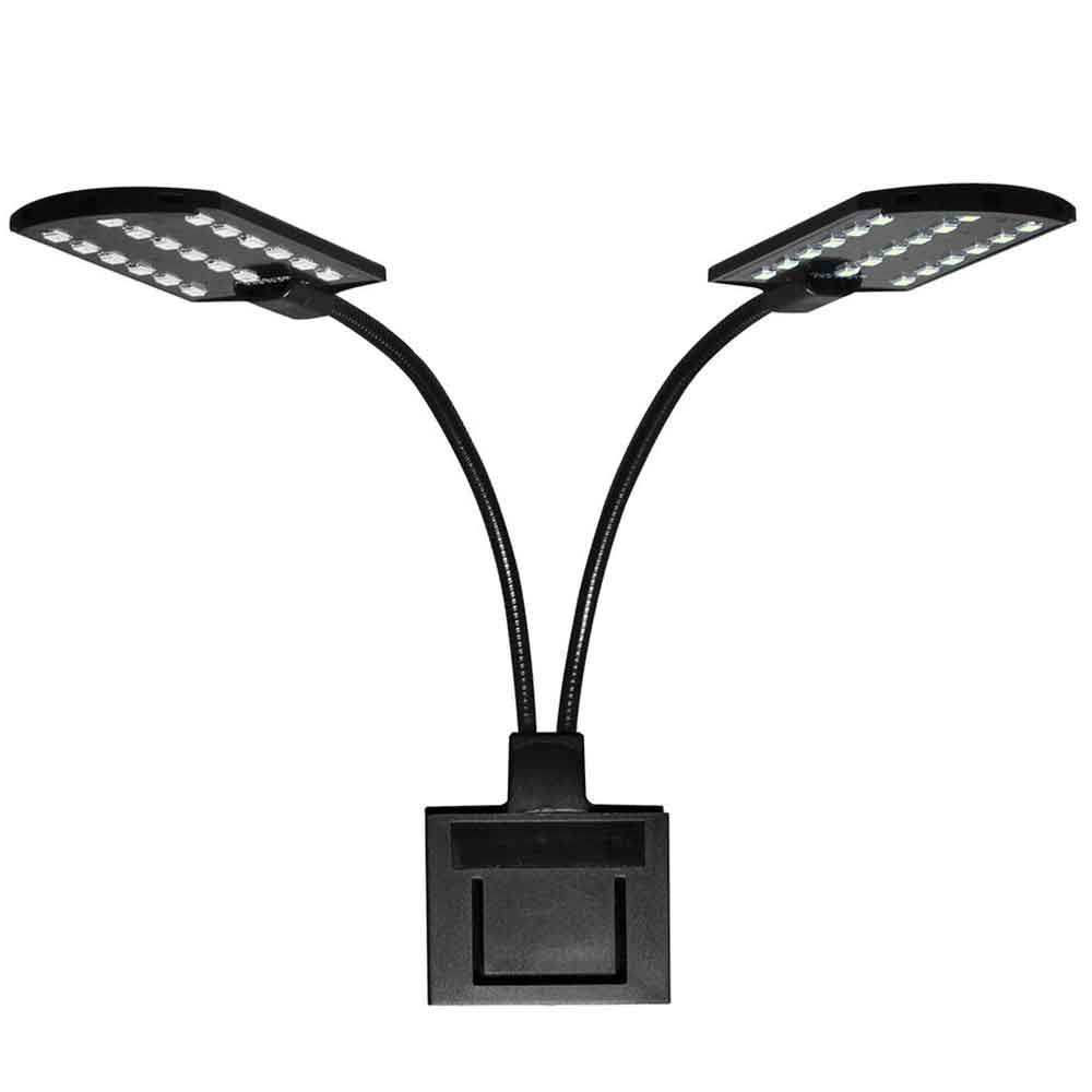 Blu Bios Lampada Twin Led Nera per Acqua Dolce 10W