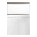 Aqpet Acquario Riverium Plus Vetro Extrachiaro con Supporto Bianco 90X50X55h cm
