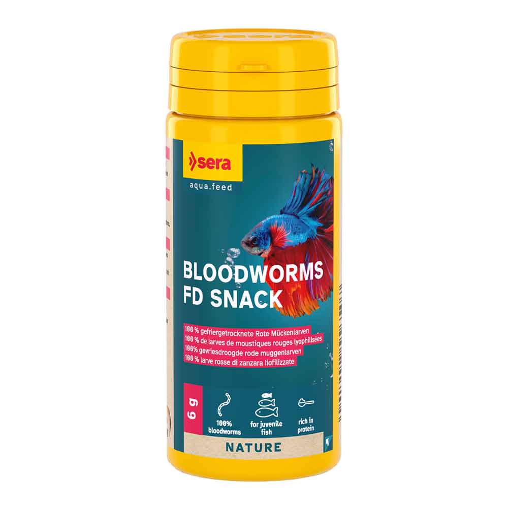 Sera Bloodworms FD Snack Larve Rosse di Zanzara 50ml 6g