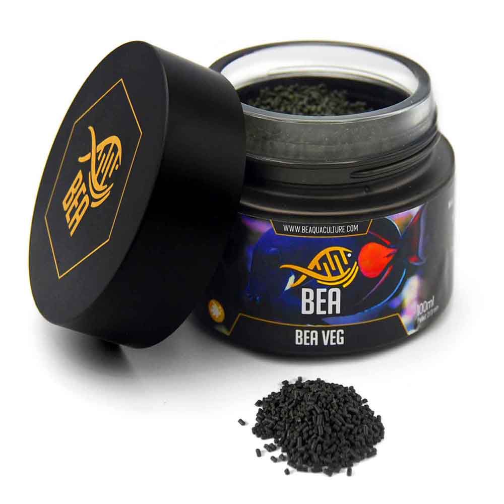 Bea Veg Mangime in pellet affondante per pesci marini alghivori 100ml