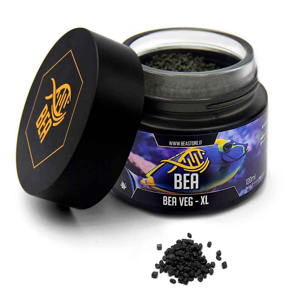 Bea Veg XL Mangime in pellet affondante per pesci marini alghivori 100ml