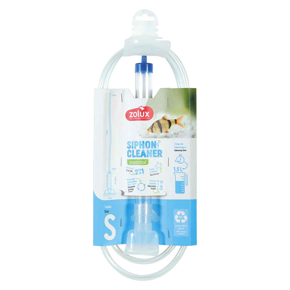 Zolux Siphon Cleaner Small Campana aspirarifiuti estensibile 28-48cm per acquario