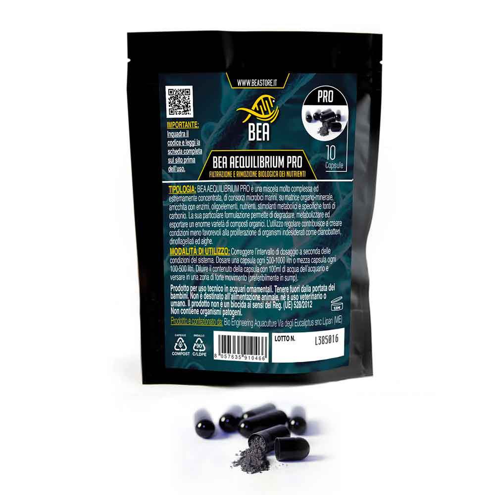 Bea Aequilibrium Pro miscela concentrata di consorzi microbici marini 10 capsule