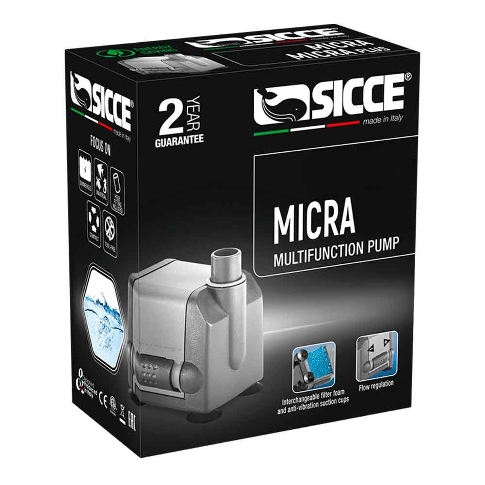 Sicce Micra Mini Pompa regolabile fino a 400l/h