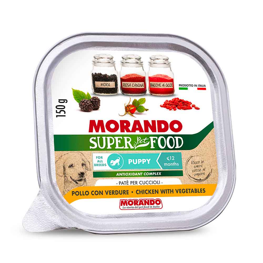 Morando Superpremium Patè Puppy per Cane Pollo con Verdure 150g