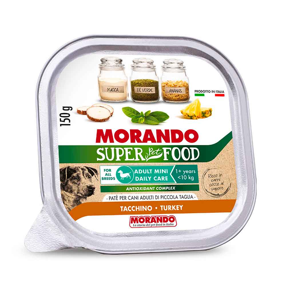 Morando Superpremium Umido Adult Mini Sensitive per Cane Tacchino 150g