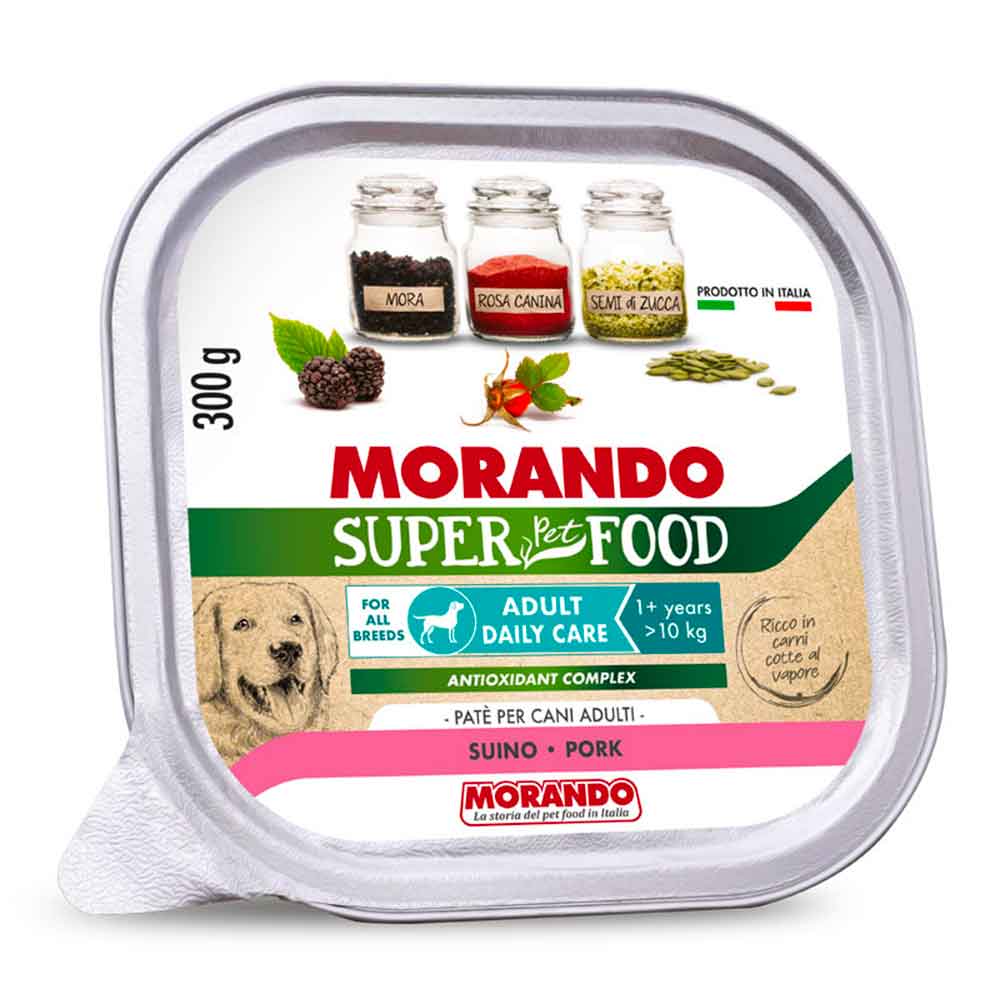 Morando Superpremium Umido Adult Mini Daily Care Patè per Cane Suino 300g