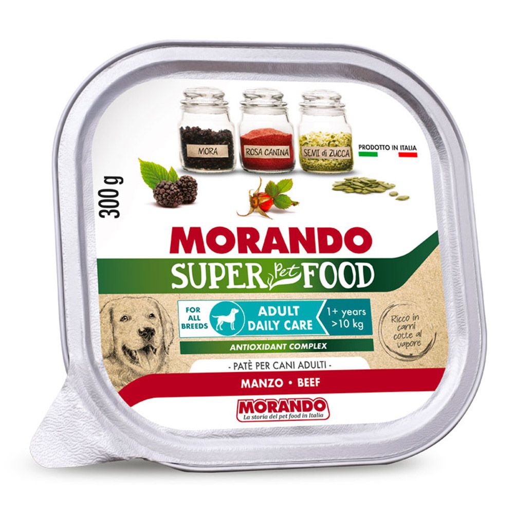 Morando Superpremium Umido Adult Mini Daily Care Patè per Cane Manzo 300g