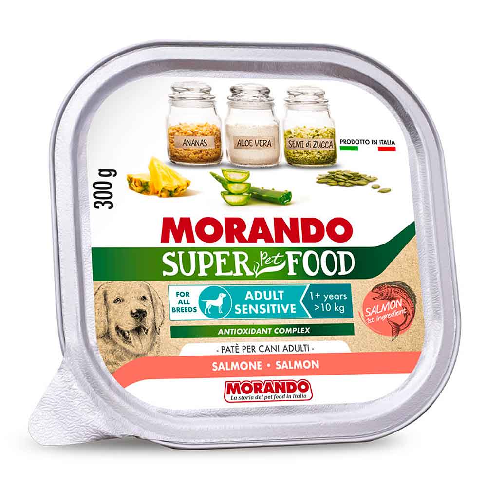 Morando Superpremium Umido Adult Mini Daily Care Patè per Cane Salmone 300g