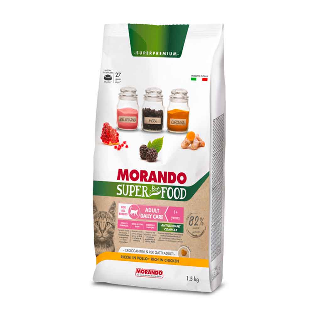 Morando Superpremium Crocchette Adult Daily Care S Ricchi in Pollo 1,5Kg