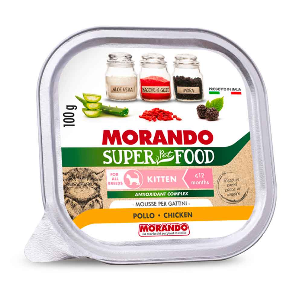 Morando Superpremium Umido Kitten Mouse per Gatto con Pollo 100gr