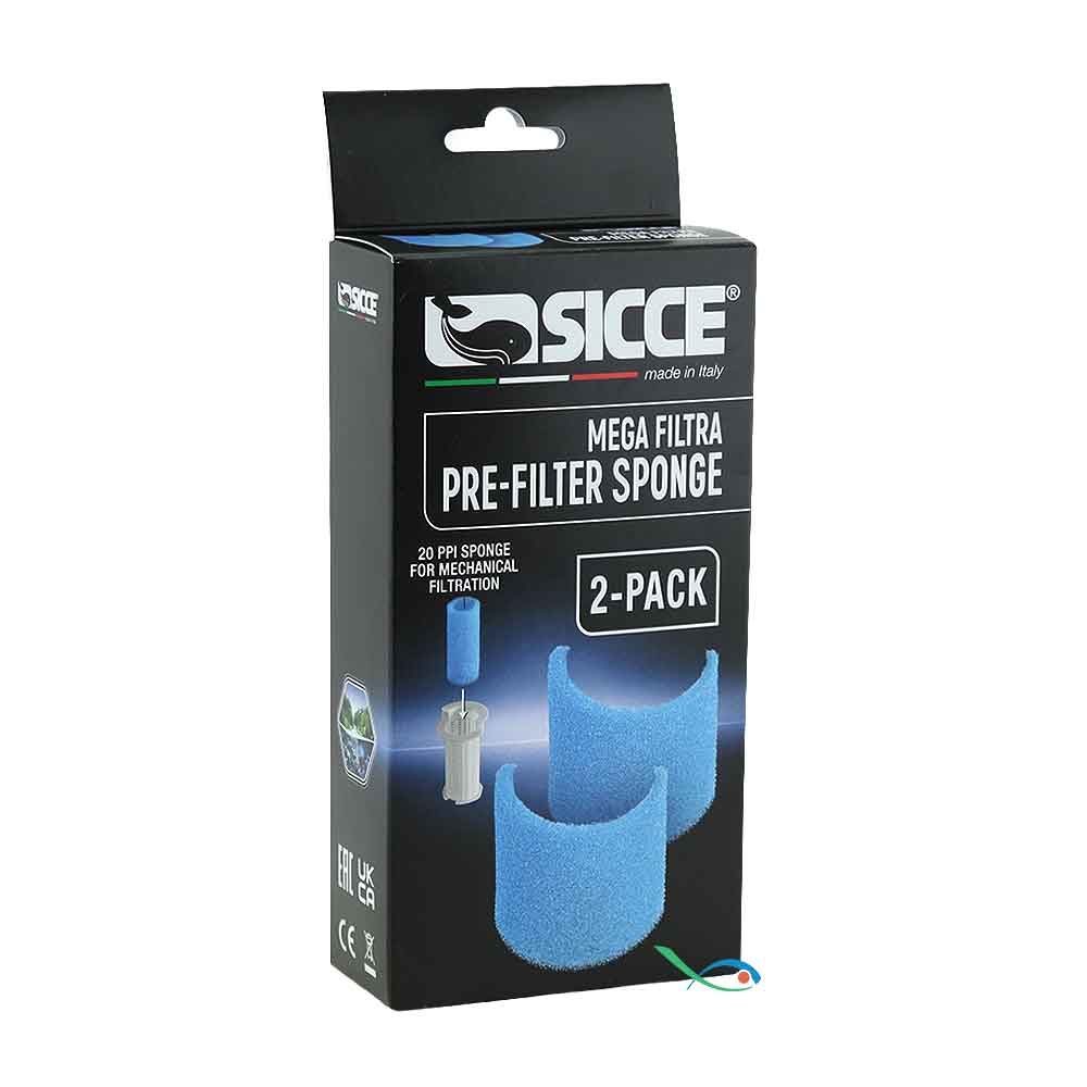 Sicce Mega Filtra Pre-filter Sponge Ricambio Filtro esterno 2pz