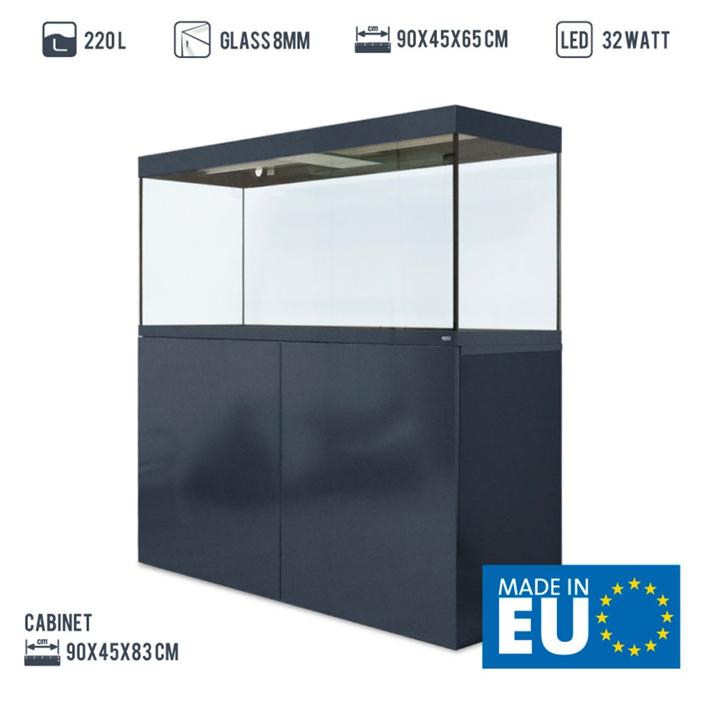 Amtra Acquario Alux Grey Combi con Mobile 220L 90x45x148h cm