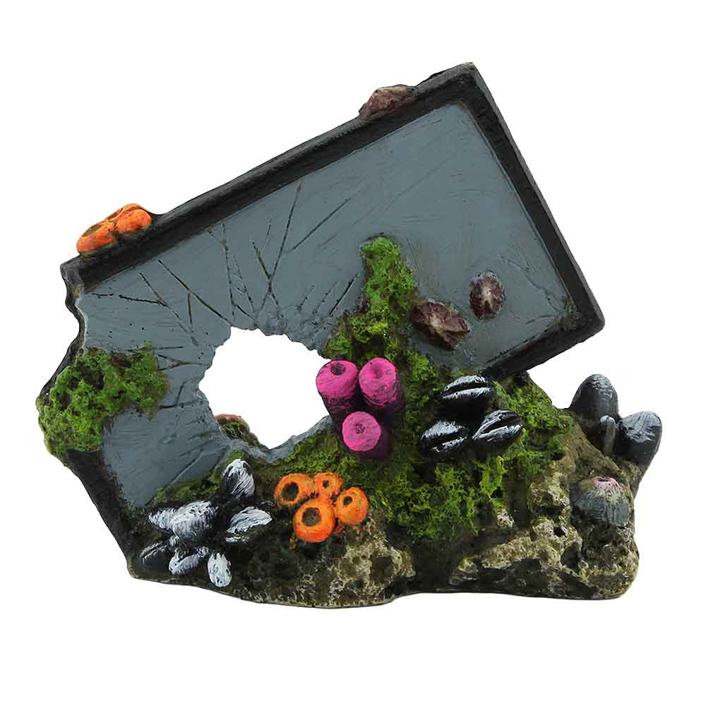 Amtra Decoro Cellulare rotto su fondale con coralli 12x7x10h cm