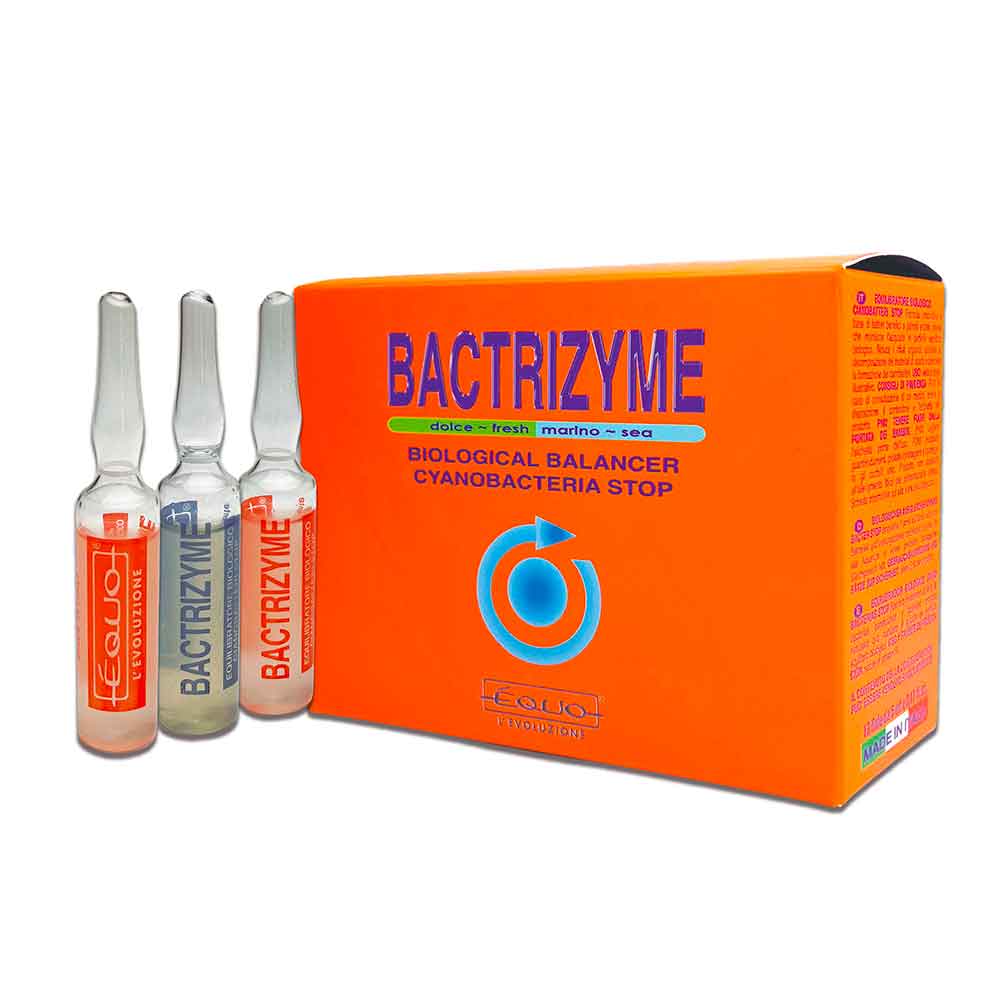 Equo Bactrizyme Equilibratore Biologico Cianobatteri Stop per Marino e Dolce 12 Fiale