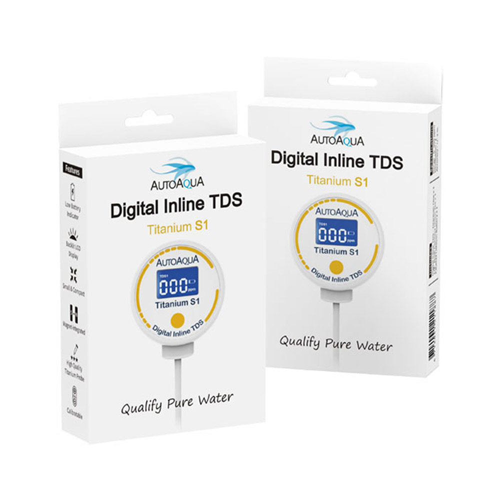AutoAqua Digital Inline TDS Titanium S1 misuratore per impianti osmosi