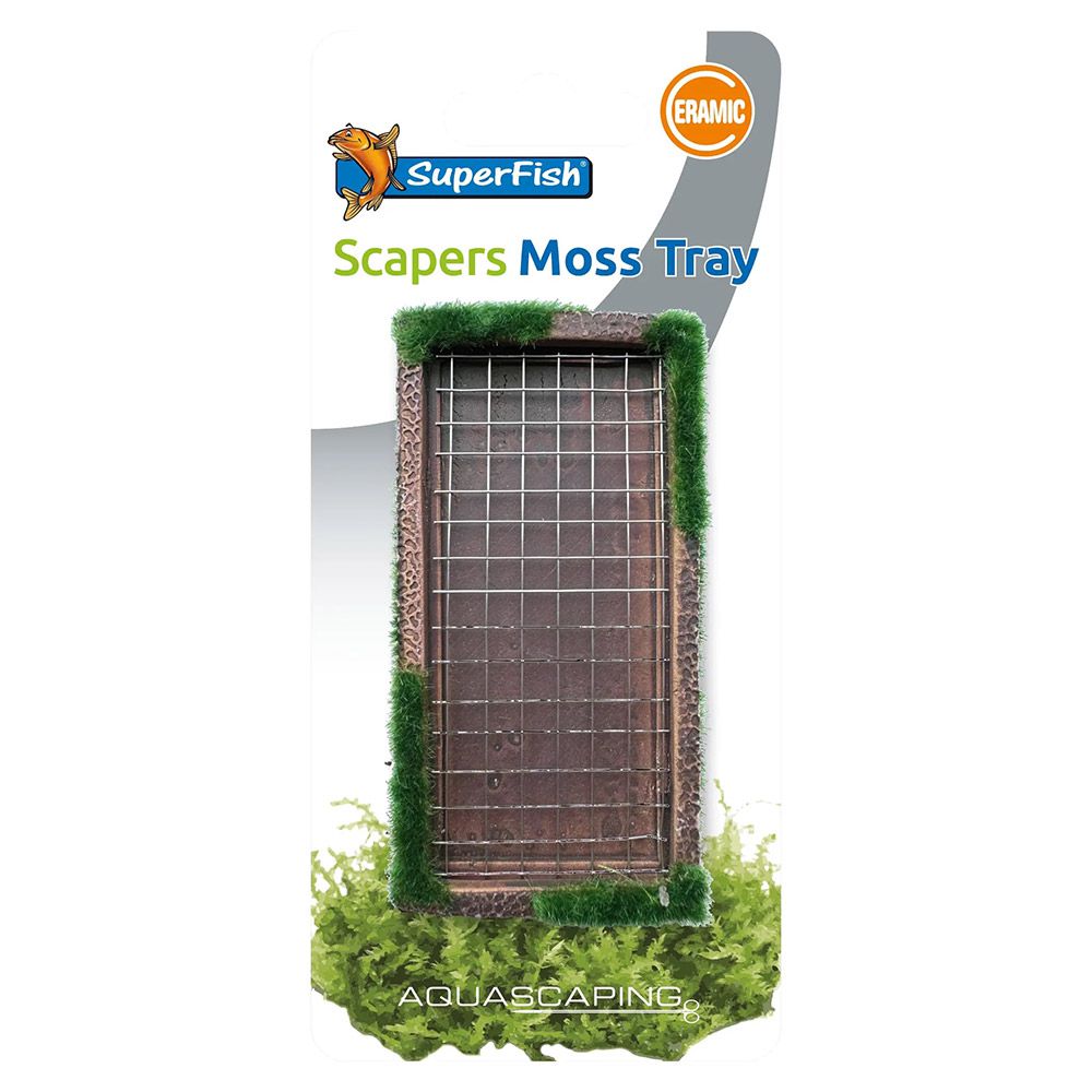 Superfish Scapers Moss Tray Base con griglia per tappeto muschio 5x10cm