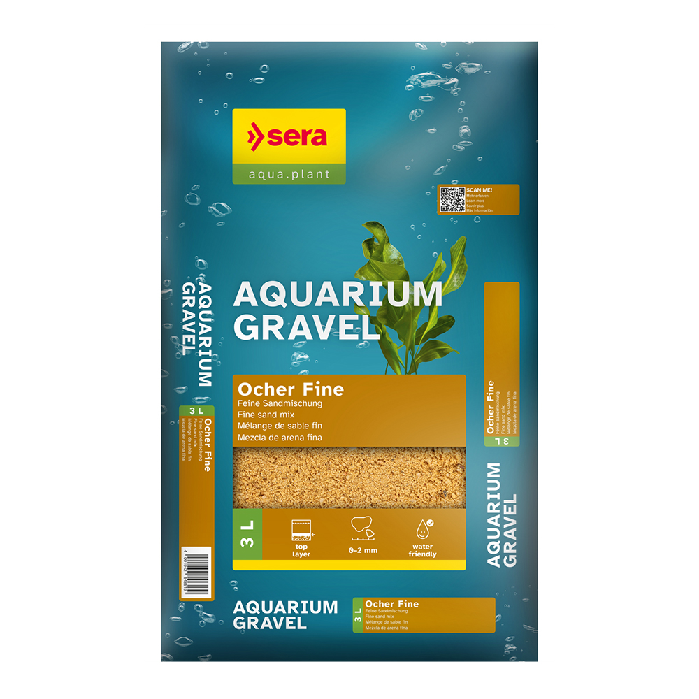 Sera Aquarium Gravel Ocher Fine Ghiaia Ocra 3 L
