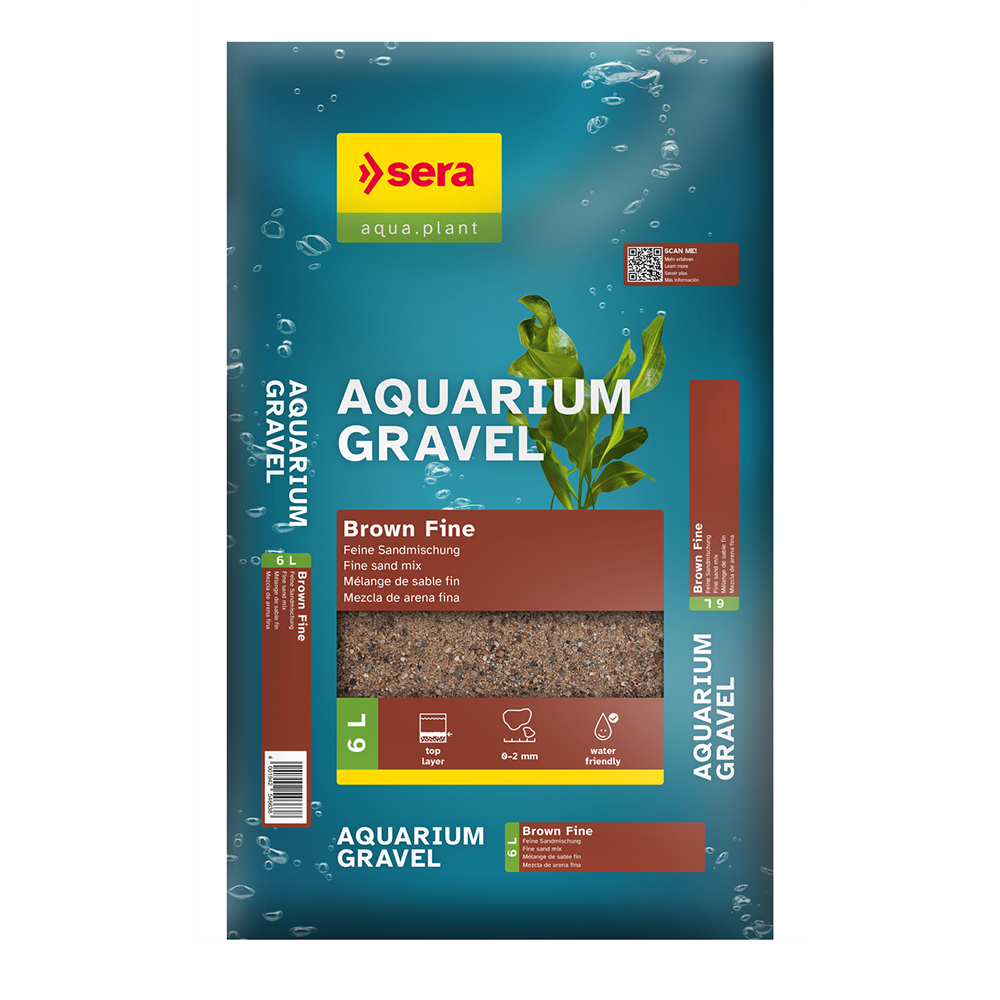 Sera Aquarium Gravel Brown Fine Ghiaia Marrone 6 L