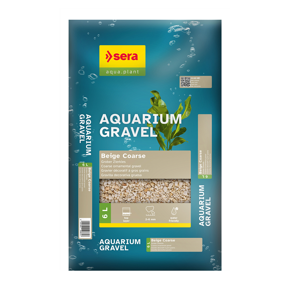 Sera Aquarium Gravel Beige Coarse Ghiaia Beige 6 L